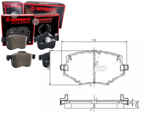 Klocki Hamulcowe Mazda Mx-5 Ii (nb) 1.8 Nipparts N