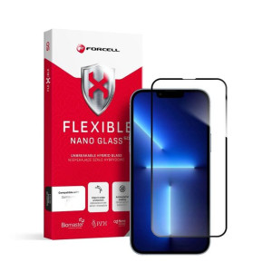 Forcell Flexible 5d - Szkło Hybrydowe Do Iphone 13 Pro Max/14 Plus Czarny
