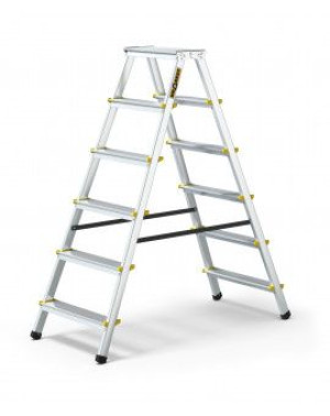 Drabina aluminiowa 6 stopni wytrzymałość 150 kg