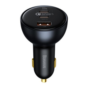 Ładowarka Samochodowa-usb+2xtyp C-qc5 Pd 160w Z Kablem Typ C Na Typ C