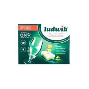 Ludwik Ultimate Power All in 1 Lemon, tabletki do zmywarki, 30 szt.