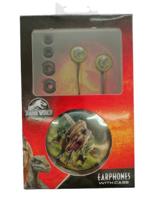 Słuchawki dla dzieci z futerałem Jurassic world