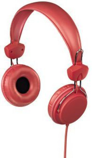 Słuchawki przewodowe stereo Hama JOY CZERWONE