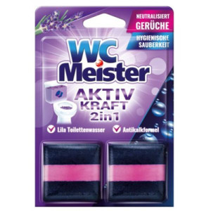 WC Meister, kostka barwiąca do spłuczki, zapach lawendy, 2 szt.
