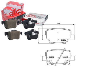 Klocki Hamulcowe Toyota Verso 09- Tył Brembo