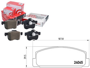 Klocki Hamulcowe Mazda 6 02- Tył Brembo