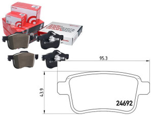 Klocki Hamulcowe Renault Kangoo 08- Tył Brembo