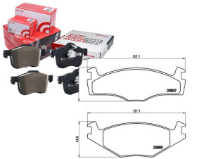 Klocki Hamulcowe Vw Polo 92-95 Brembo