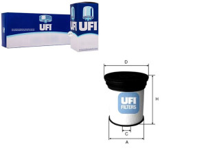 Filtr Paliwa Cherokee 2.8dt 10- Ufi