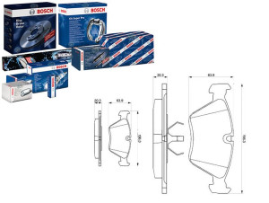 Klocki Hamulcowe Bmw Przód E32 E34 Bosch