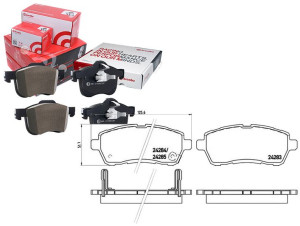 Klocki Hamulcowe Mazda 2 07- Przód Brembo