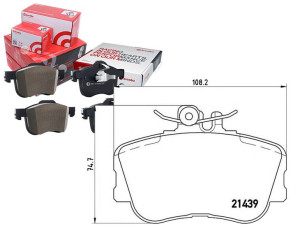 Klocki Hamulcowe Mercedes W202 C-klasa 93-00 Bremb