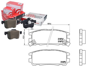 Klocki Hamulcowe Opel Frontera A B 95-04 Tył Bremb