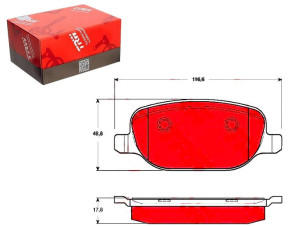 Klocki Hamulcowe Alfa Tył 159 05- Lancia Thesis 02