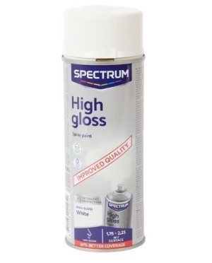 Farba Biały Połysk 400ml Lakier W Sprayu Akrylowy