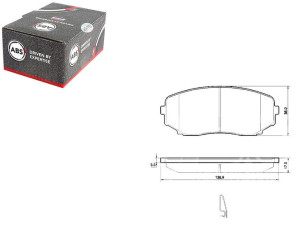 Klocki Hamulcowe Mazda Cx-7 07- Przód A.b.s.