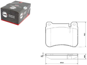 Klocki Hamulcowe Mercedes W203 C-klasa 00-07 Przód