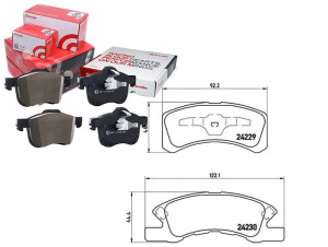 Klocki Hamulcowe Daihatsu Cuore 03- Brembo