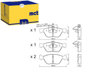 Klocki Hamulcowe Alfa 156 2,4jtd 03- Czuj Metelli
