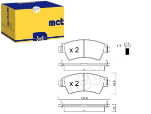 Klocki Hamulcowe Peugeot 206 01- 1,6-2,0hdi Metell