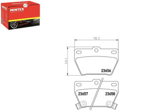 Klocki Hamulcowe Mintex T113502080 T113ah3502080 T