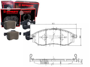 Klocki Hamulcowe Infiniti Ex 30d Nipparts Nipparts