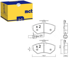 Klocki Hamulcowe Vw Passat -00 1,9tdi Czuj Metelli