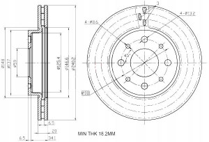 Tarcze Ham. 2szt Fiat P. Panda 1.3jtd 240x20 Maxgear