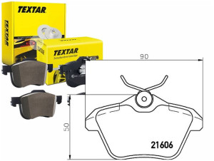 Klocki Hamulcowe Alfa Tył 156 166 Textar