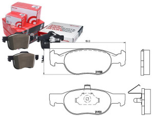 Klocki Hamulcowe Fiat Punto 1.9d 99-12 Brembo