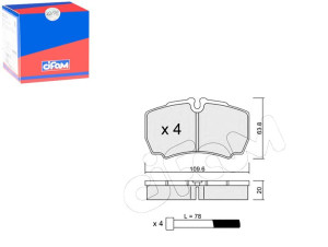 Klocki Hamulcowe Iveco Daily 99- Tył Cifam