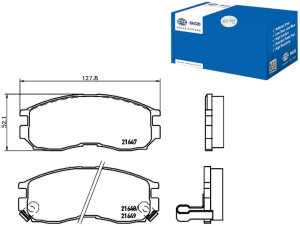 Klocki Hamulcowe Hella Pagid 58101m2a01 Mb699266 M