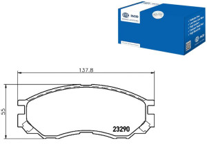 Klocki Hamulcowe Hella Pagid Dbp511119 Mr205257 X3