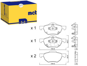 Klocki Hamulcowe Honda Accord 03-08 Czuj Metelli