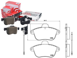Klocki Hamulcowe Citroen Xm 90-00 Brembo