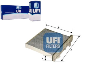 Filtr Kabinowy Pajero 00- Weglowy Ufi