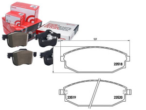 Klocki Hamulcowe Hyundai Galloper 91-03 Brembo