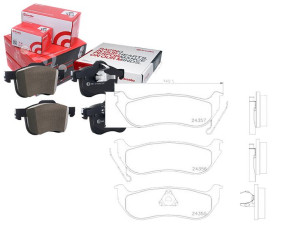 Klocki Hamulcowe Jeep Cherokee 01-08 Tył Brembo