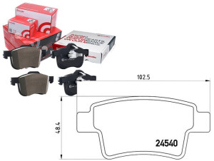 Klocki Hamulcowe Citroen C4 Picasso 06-13 Tył Brem