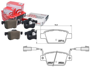 Klocki Hamulcowe Fiat Bravo Ii 10- Tył Brembo