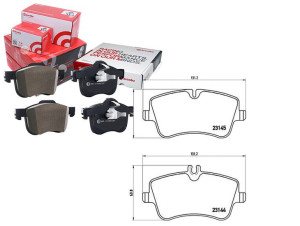 Klocki Hamulcowe Mercedes W203 C-klasa 00-07 Przód