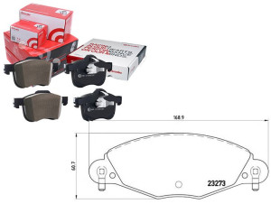 Klocki Hamulcowe Citroen C5 2.2hdi-3.0 01-08 Bremb