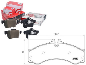 Klocki Hamulcowe Mercedes Sprinter 408-414 Brembo