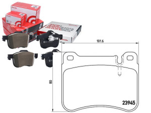 Klocki Hamulcowe Mercedes W203 C-klasa 00-07 Przód