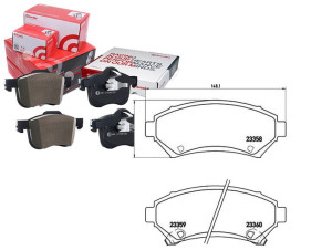 Klocki Hamulcowe Opel Sintra 96-99 Z Czuj. Brembo