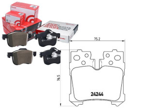 Klocki Hamulcowe Lexus Ls460 06- Tył Brembo
