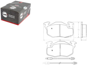 Klocki Hamulcowe Citroen Zx 91-97 Z Czuj. A.b.s.