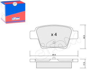 Klocki Hamulcowe Citroen C4 04- Tył Cifam