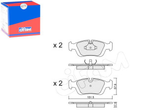 Klocki Hamulcowe Bmw 3 E36 91-00 Cifam