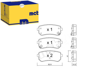 Klocki Hamulcowe Hyundai I30 06- Tył Metelli